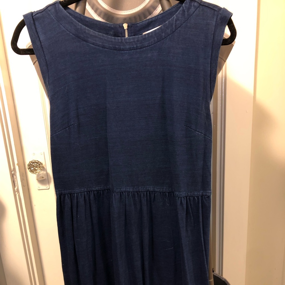 Loft Navy Cotton Mini Dress Size 6P